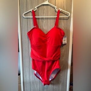 One Piece Red Swimsuit